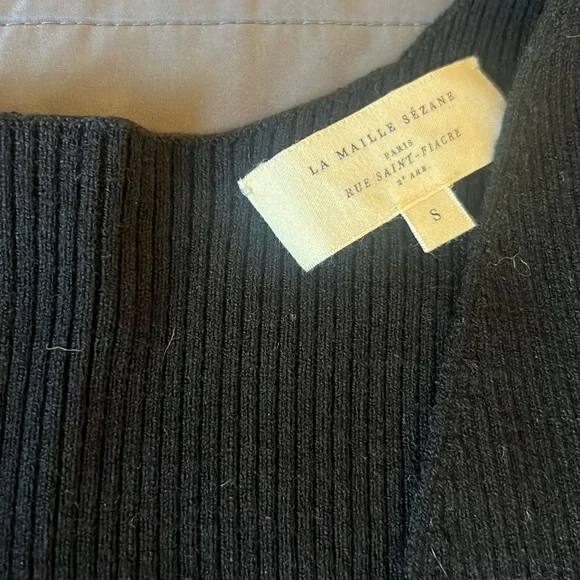 Sézane Black Leonore Jumper small - Picture 3 of 4